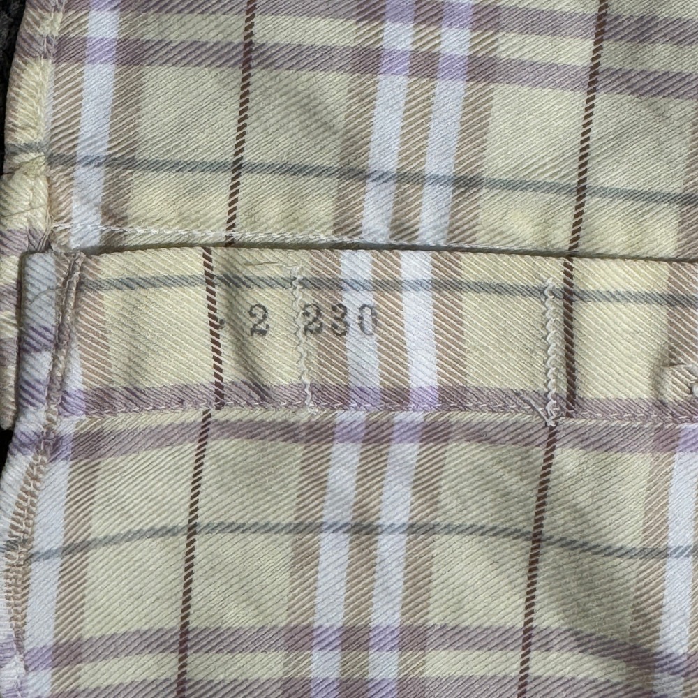 Burberry London Flannel Shirt Mens Medium Check Plaid Button Long Sleeve USA‎ - Picture 3 of 7